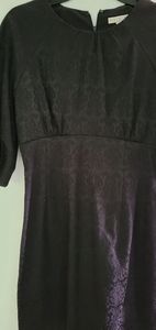 Black with art deco detail cocktail dress